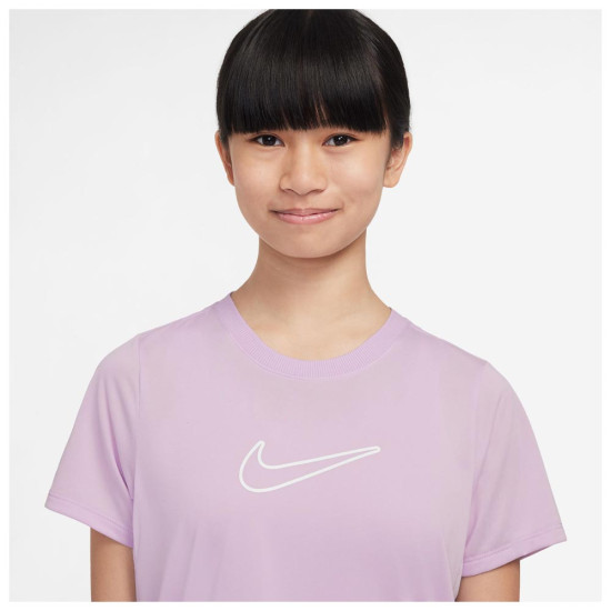Nike Παιδική κοντομάνικη μπλούζα One Fitted Big Kids' (Girls') Dri-FIT T-Shirt